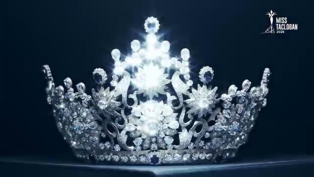 Miss Tacloban 2026 jeweled crown revealed against a dark background