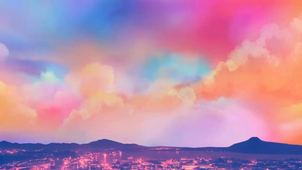 Colorful sky over Tacloban in the Sangyaw Dream Run 2026 teaser