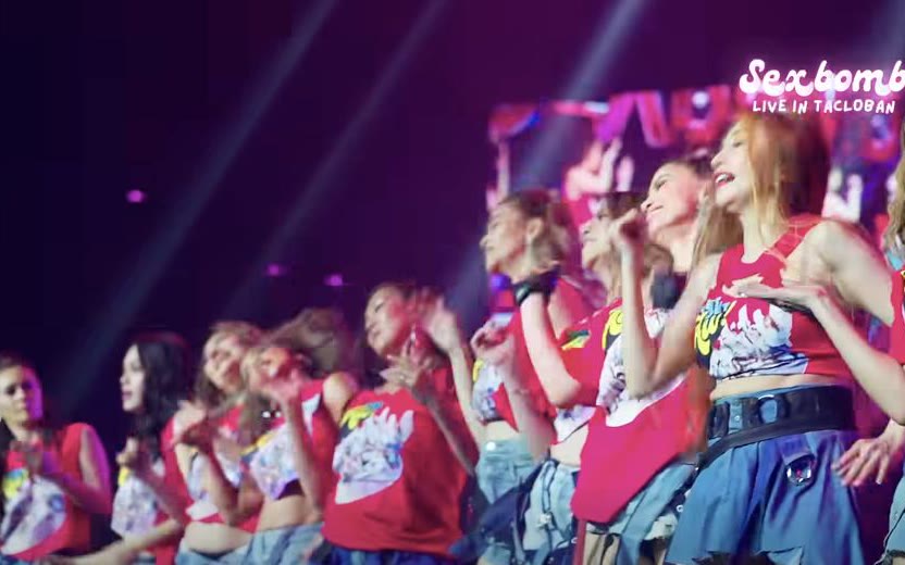 SexBomb Girls performing together at their Tacloban concert