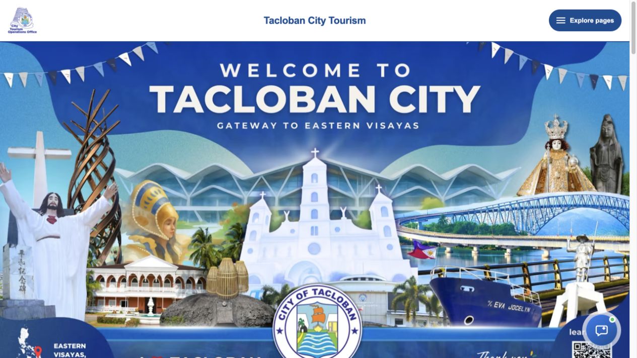 Tacloban City Tourism website I built